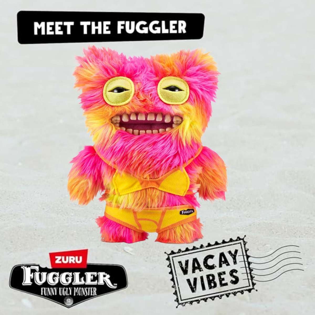 Fuggler Vacay Vibes by ZURU, Funny Ugly Monster- Mr Buttons