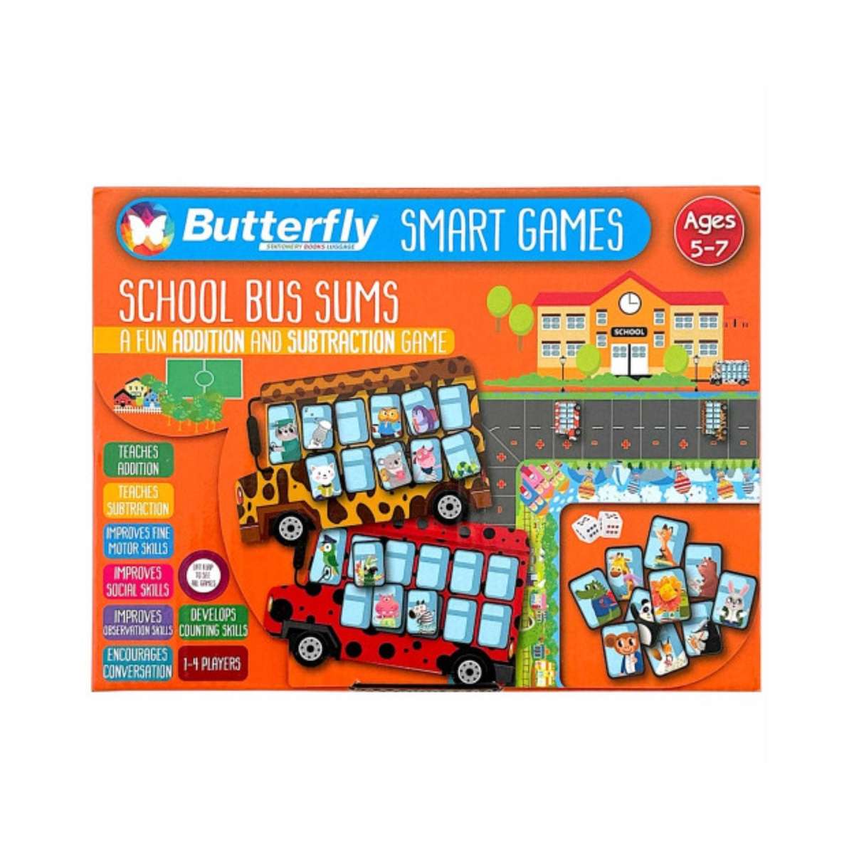 Butterfly Smart Games School Bus Sums