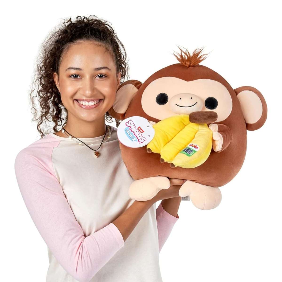 ZURU 36cm SNACKLES-PLUSH -SERIES 2 - Monkey and Dole Banana