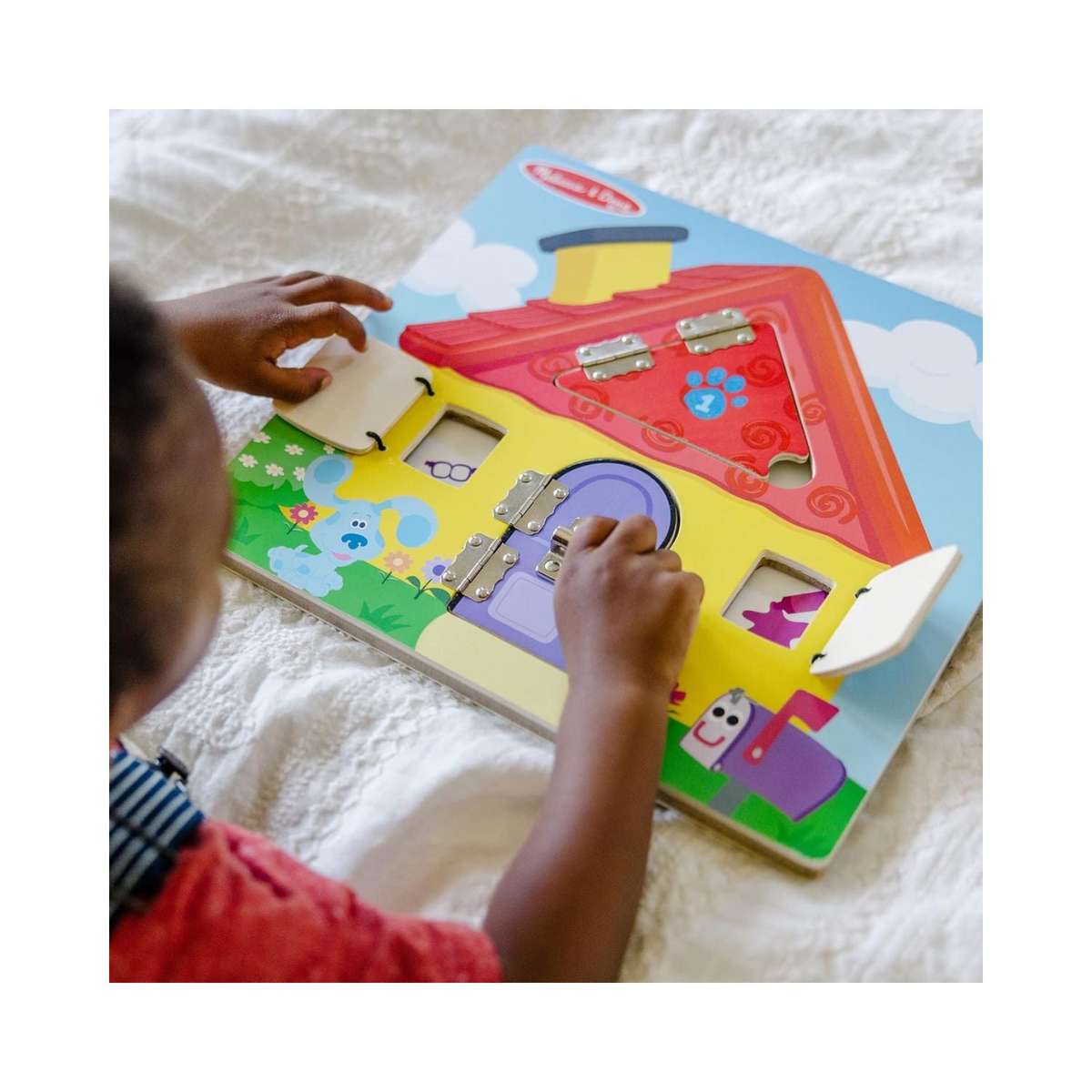 Melissa & Doug Blues Clues Wooden Lift-the-Flap Activity Board