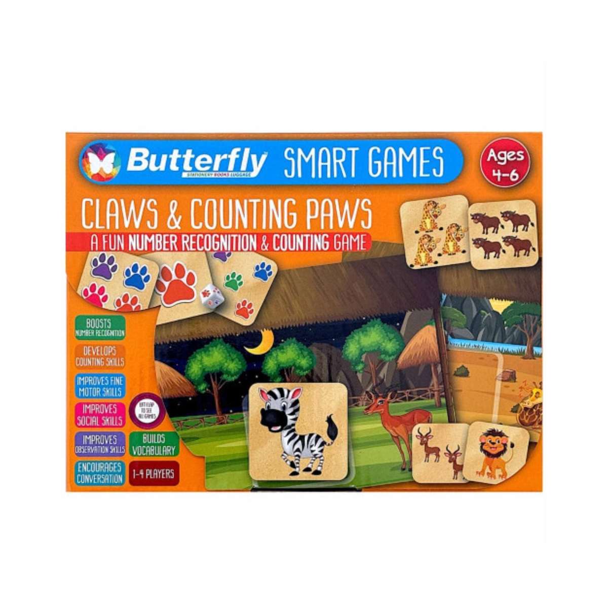 Butterfly Smart Games - Claws & Counting Paws