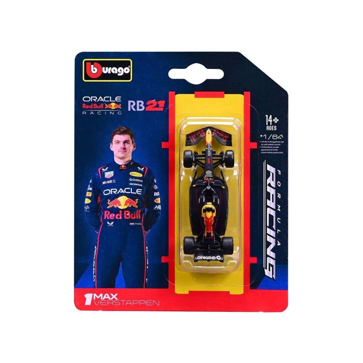 Bburago Scale 1:64 Red Bull F1 RB21 2025 - #1 M.Verstappen