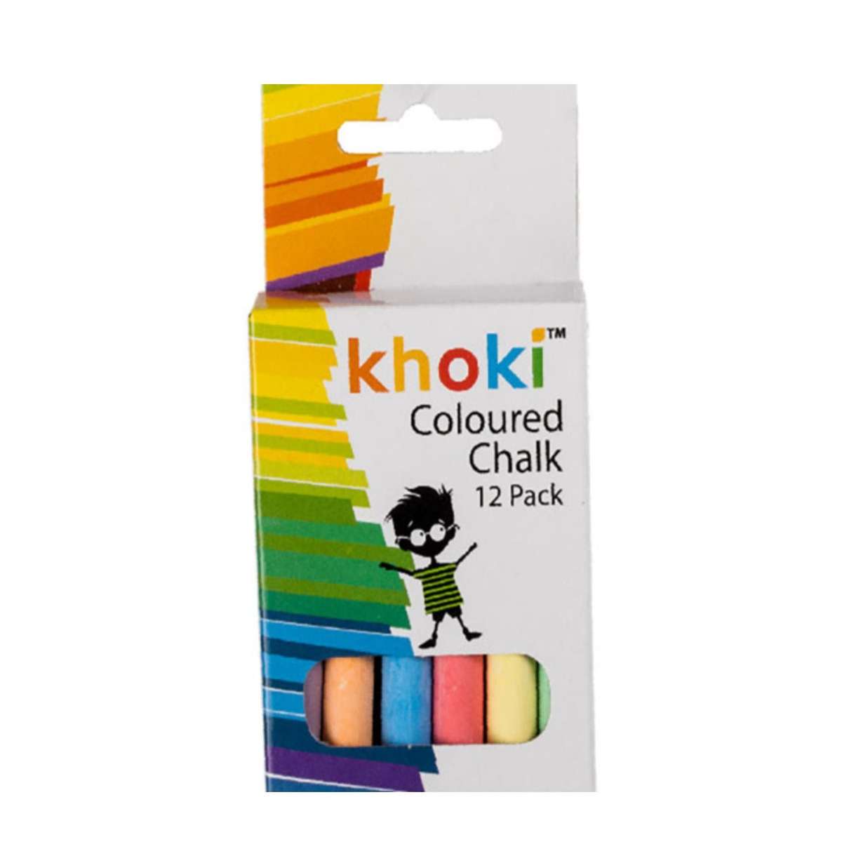 Khoki - Coloured Chalk 12PCE
