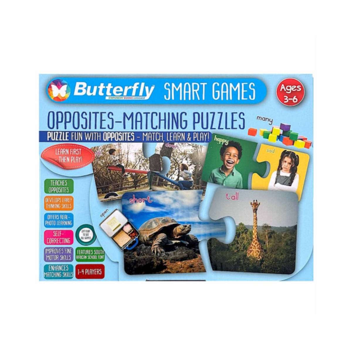 Butterfly Smart Games: Opposites-Matching Puzzles