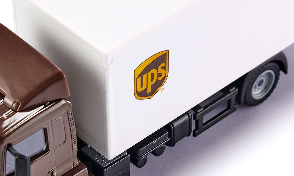 Siku UPS MAN Truck With Box Body And Tail Lift Scale 1:50