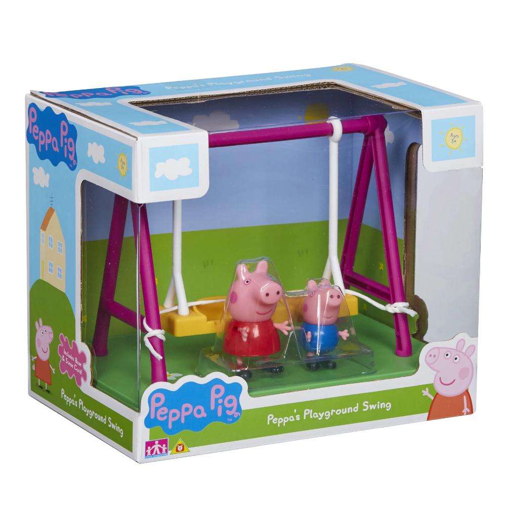 Peppa Pig Twin Figure Pack Outdoor Swing Playset