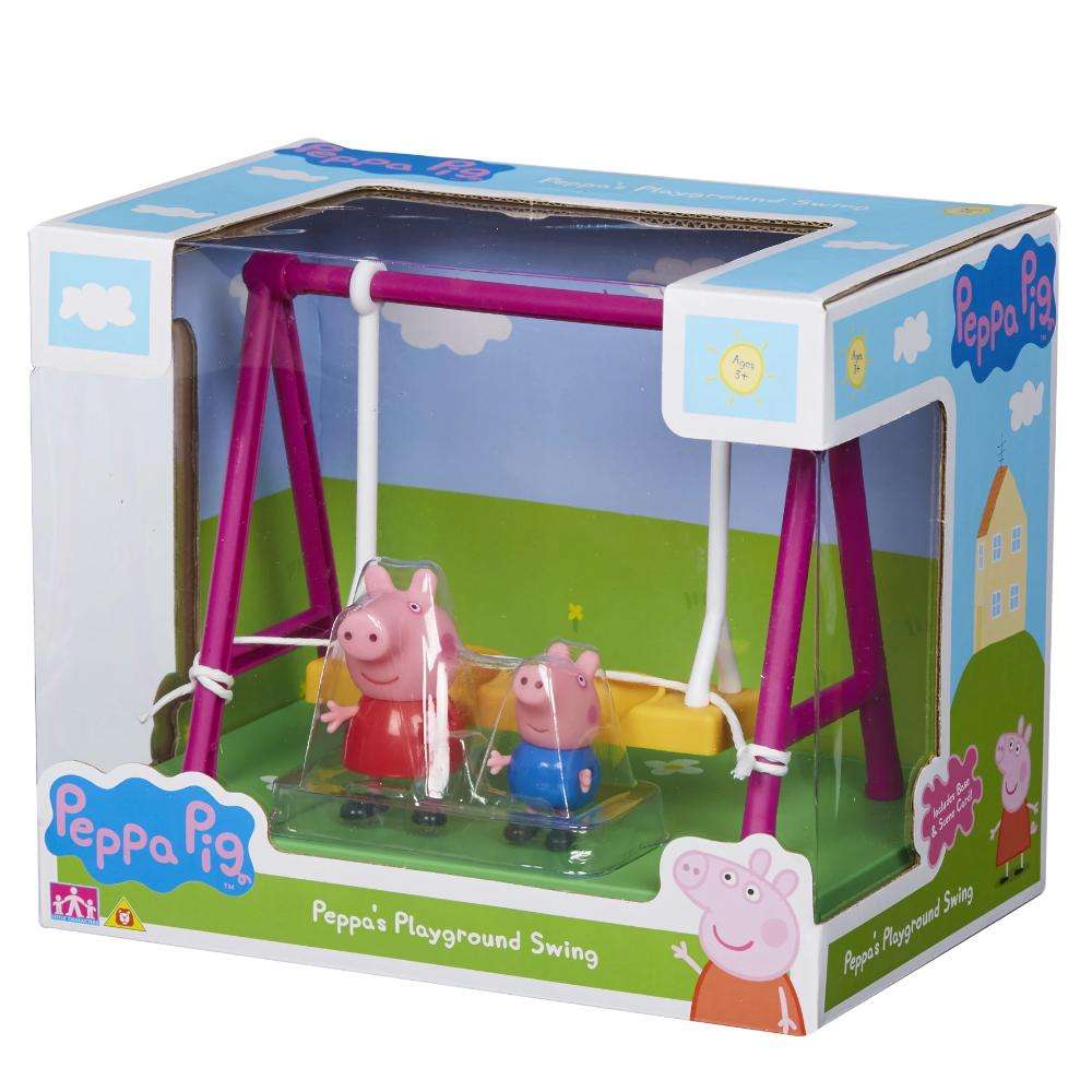 Peppa Pig Twin Figure Pack Outdoor Swing Playset