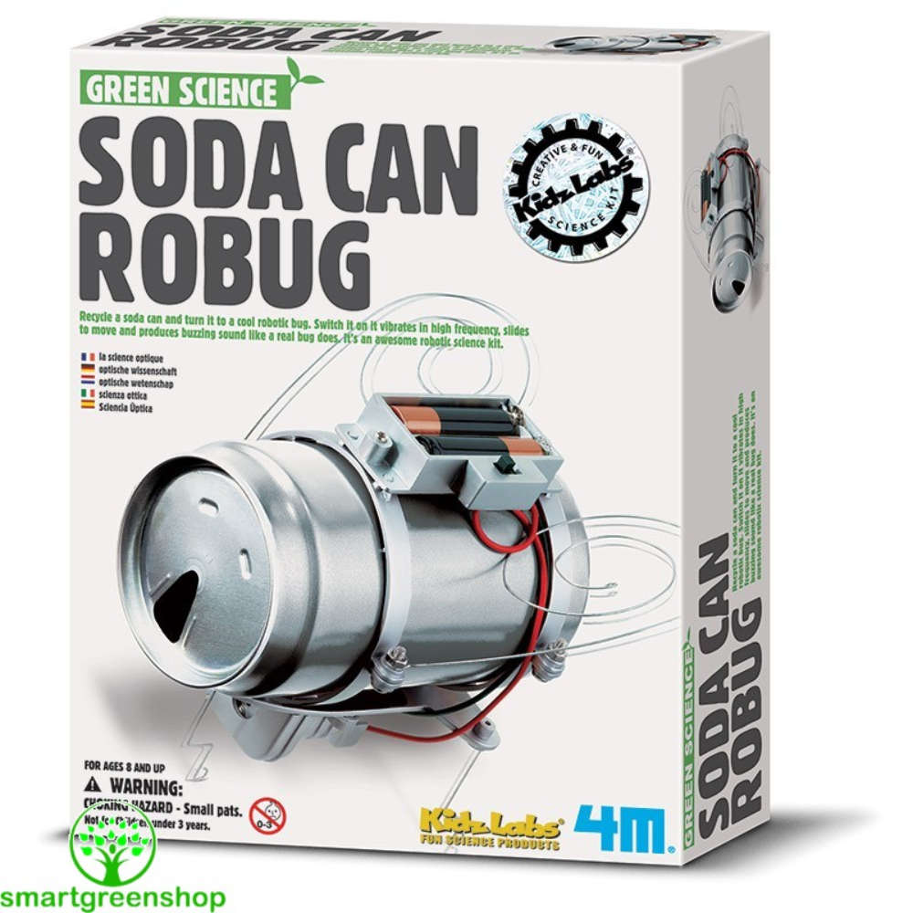 4M Green Science Kidzlabs Soda Can Robug
