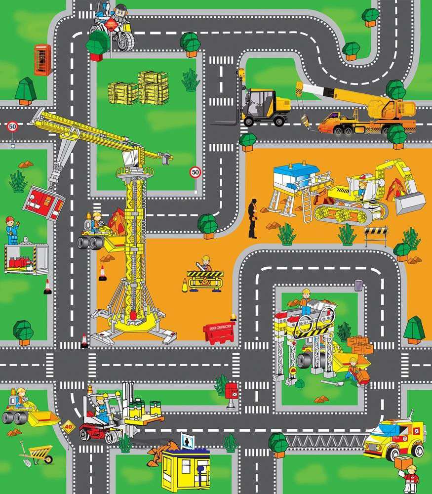 My Dream Mat - Kids Construction Site Play Mat