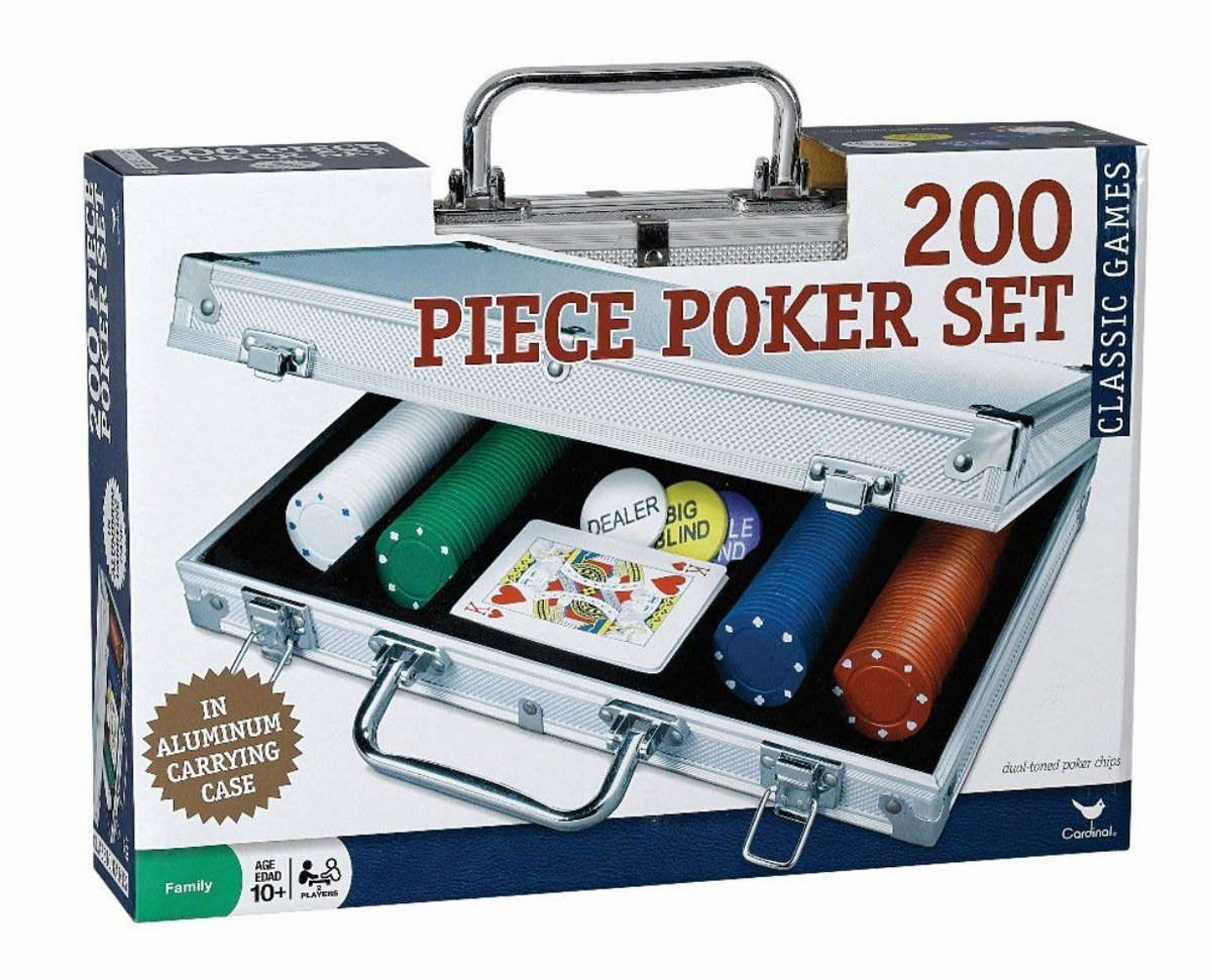 Cardinals Poker Set In Aluminuim Case (200 Two Tone Chips)