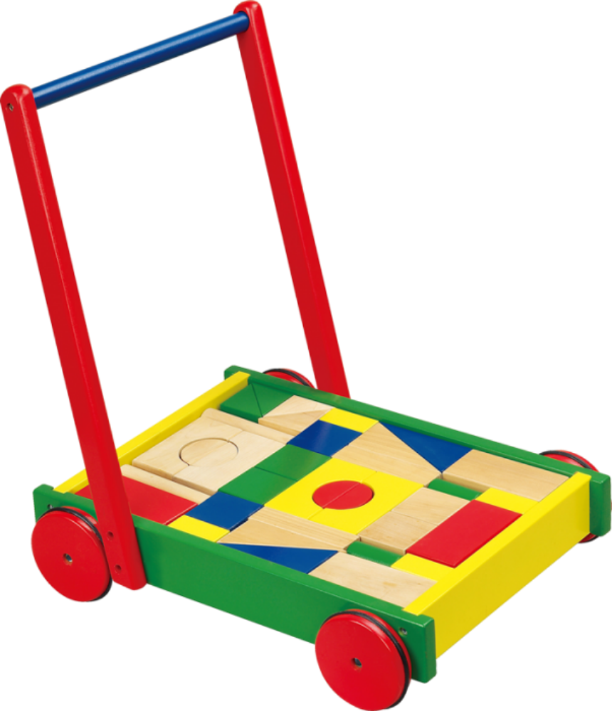 VIGA Baby Walker With Blocks