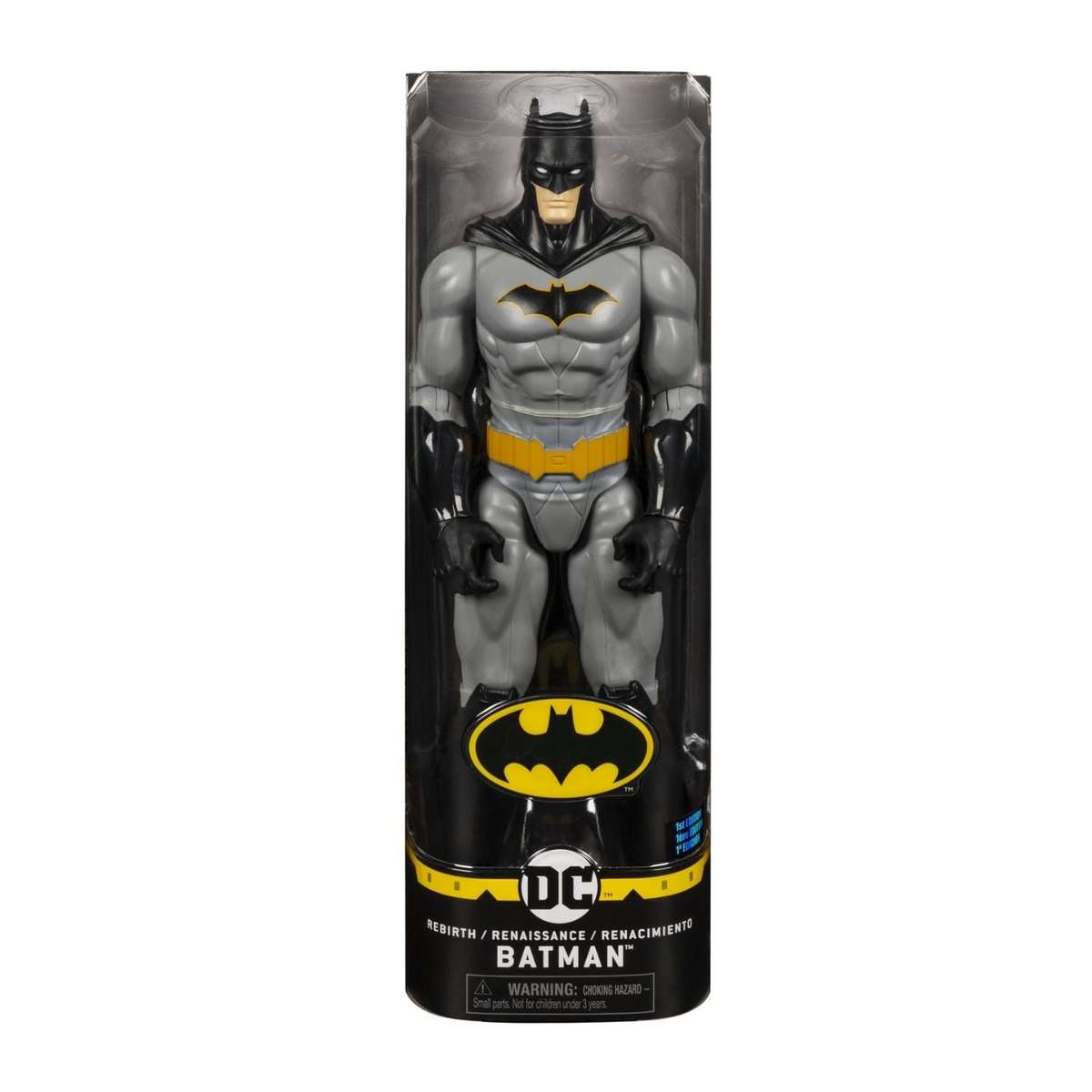 Batman 12 Action Figure - Silver With Yellow Belt