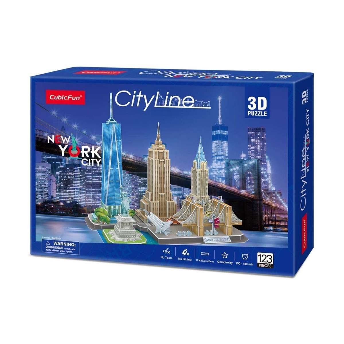 CubicFun City Line New York City 123 Piece 3D Puzzle