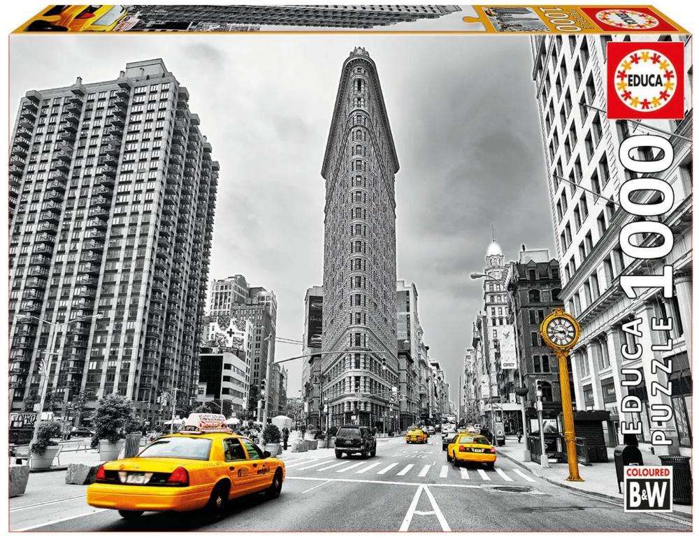 Educa Flatiron, New York - Coloured B&W - 1000pcs Adult Puzzle