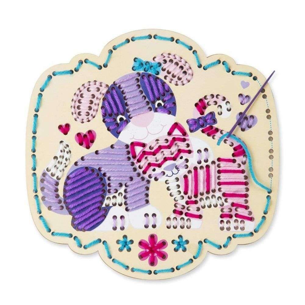 Melissa & Doug Stitch by Color Puppy & Kitten Toy