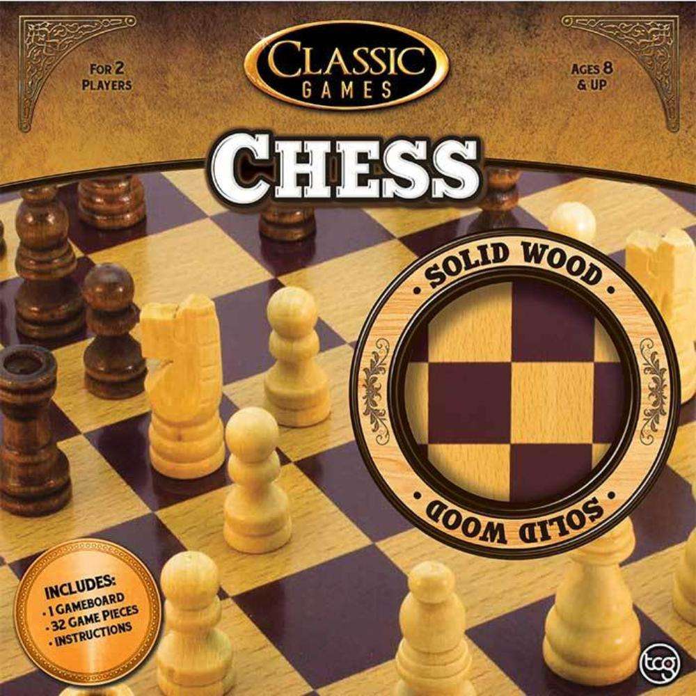 Classic Games Wood Chess Set