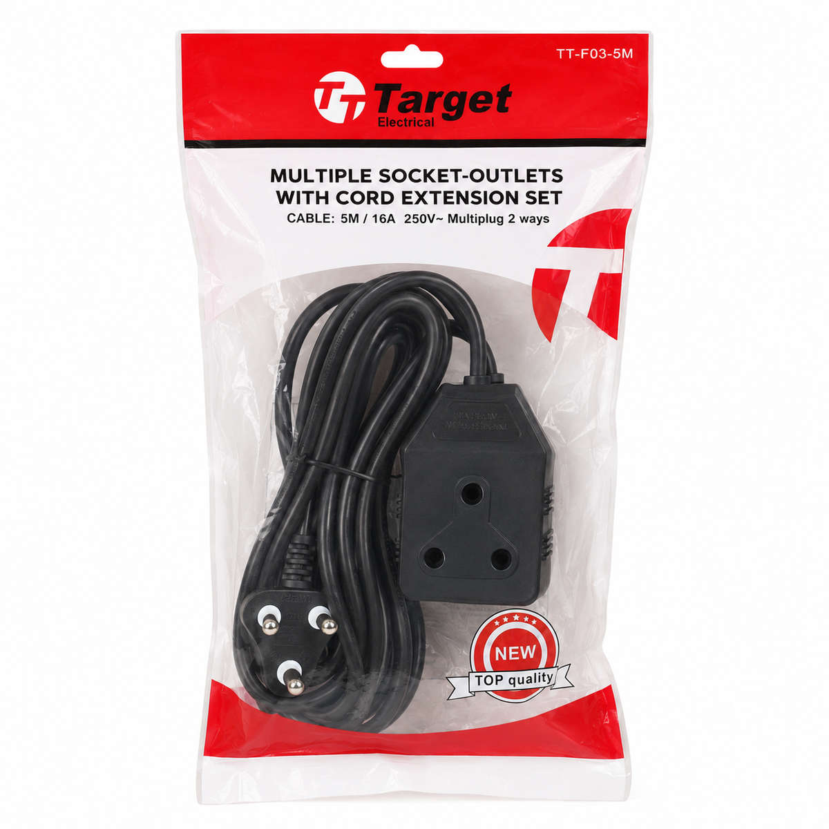 Target Electrical 2-Way Extension Set  5m