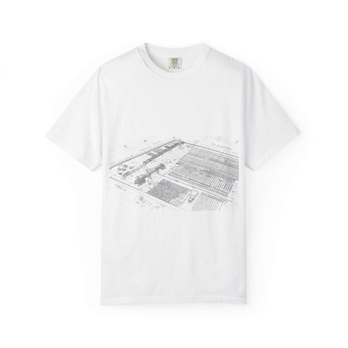 Farm image t shirt print Unisex Garment-Dyed T-shirt