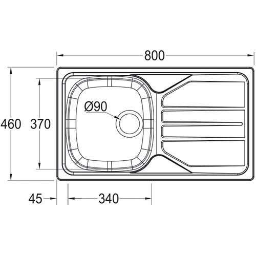 Nouveau NVN611 Inset Kitchen Sink