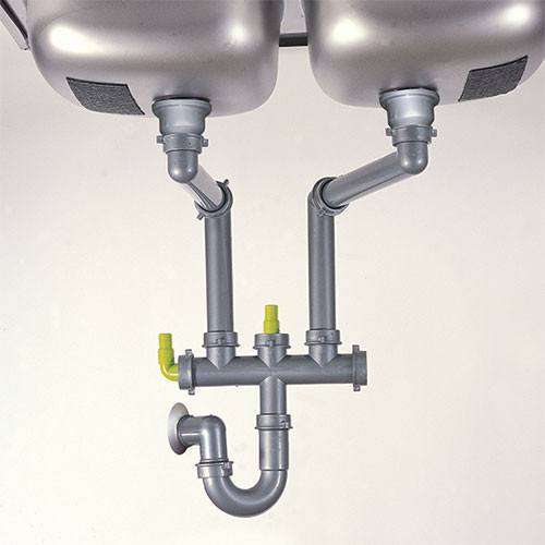 SPAZI F/2 Double Bowl Plumbing Kit