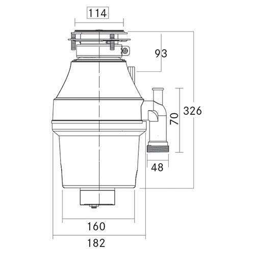 Food Waste Disposer 0.75 HP Model FP