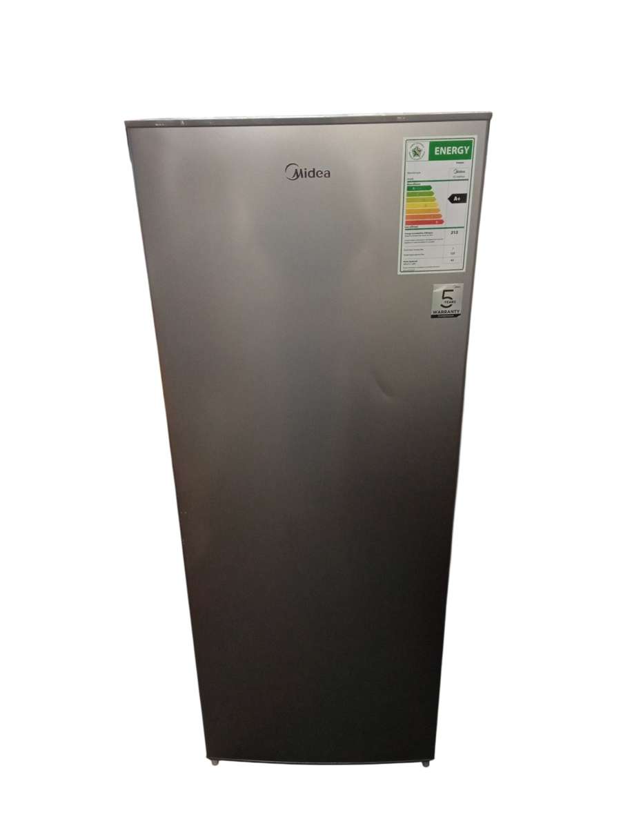 MIDEA 160L Upright Freezer Stainless Steel
