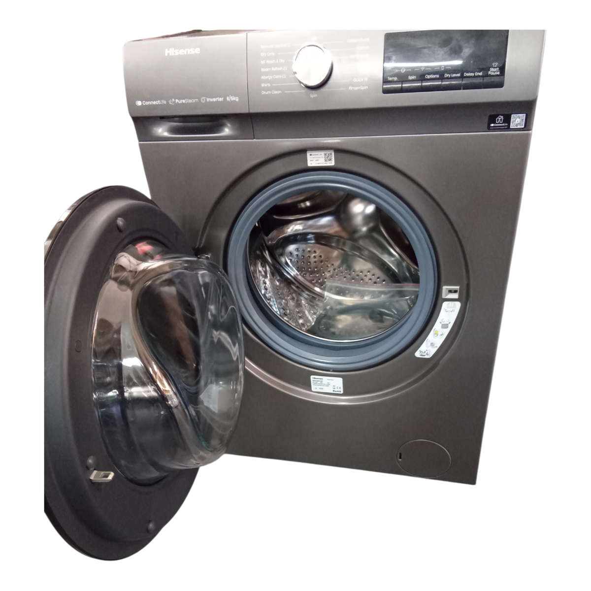 HISENSE 8KG/5KG SMART WASHER DRYER WITH INVERTER
