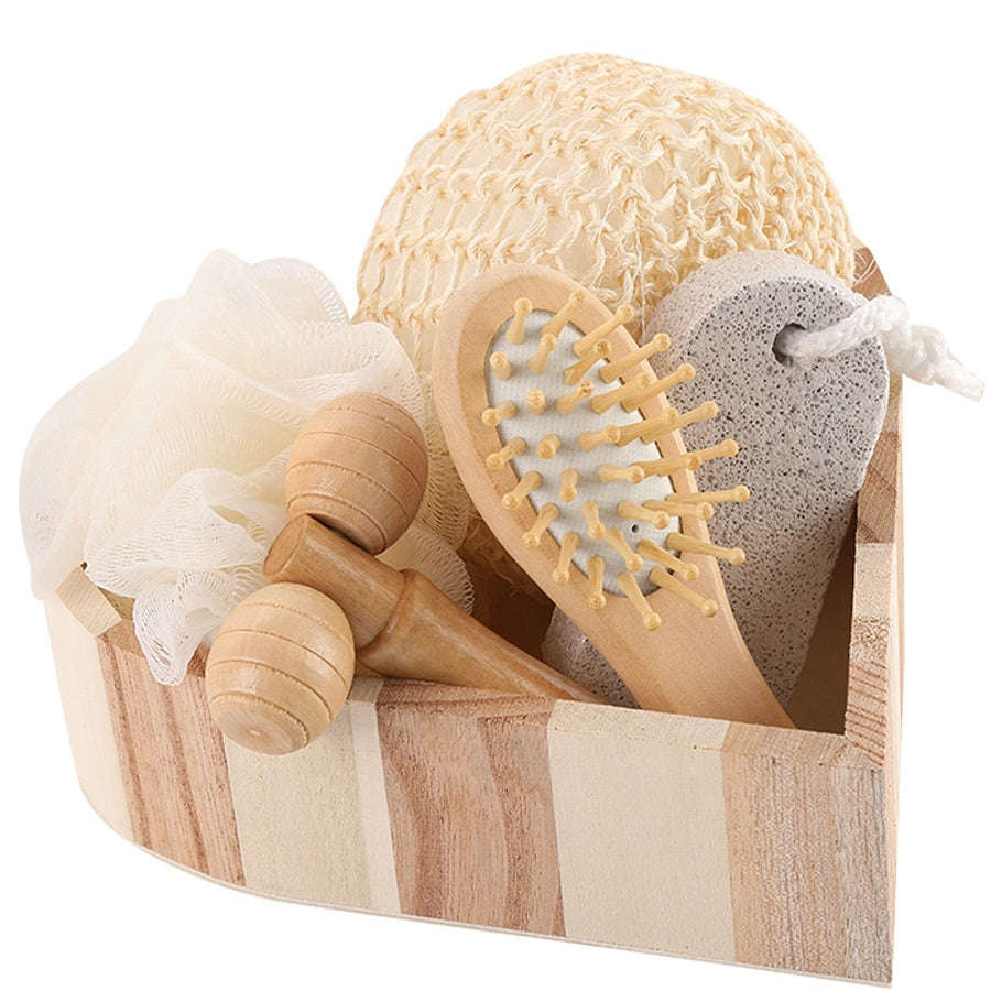 Luxury 5-Piece Wooden Bath & Body Gift Set