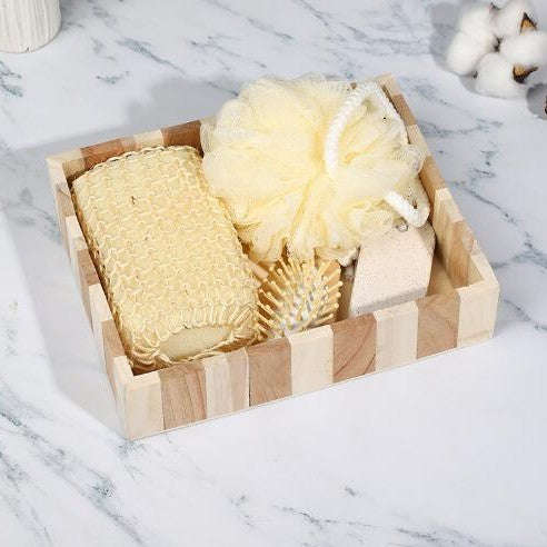 Luxury 5-Piece Wooden Bath & Body Gift Set