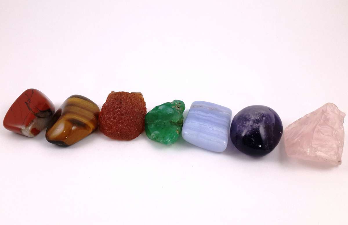Chakra Kit with Black Pouch - Medium Stone Kit