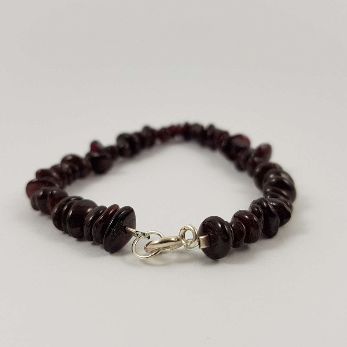 Ruby Red Freeform Garnet Bracelet - 19.5cm