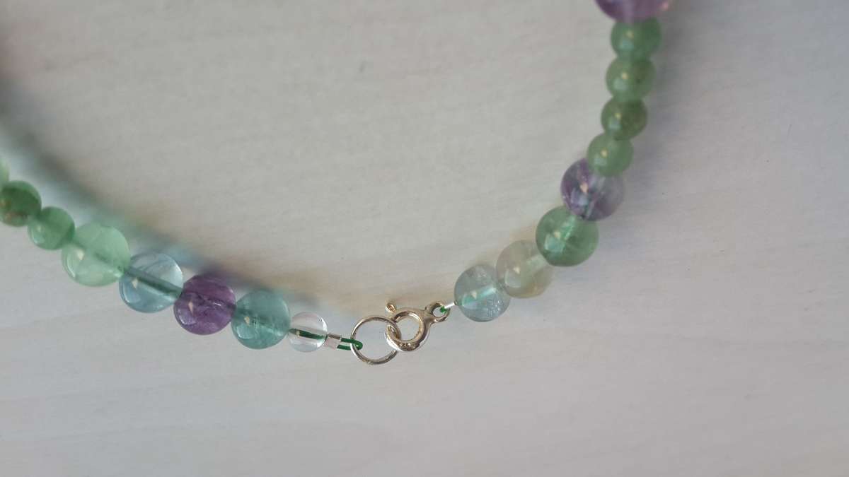 Clear Quartz, Fluorite & Aventurine Bracelet