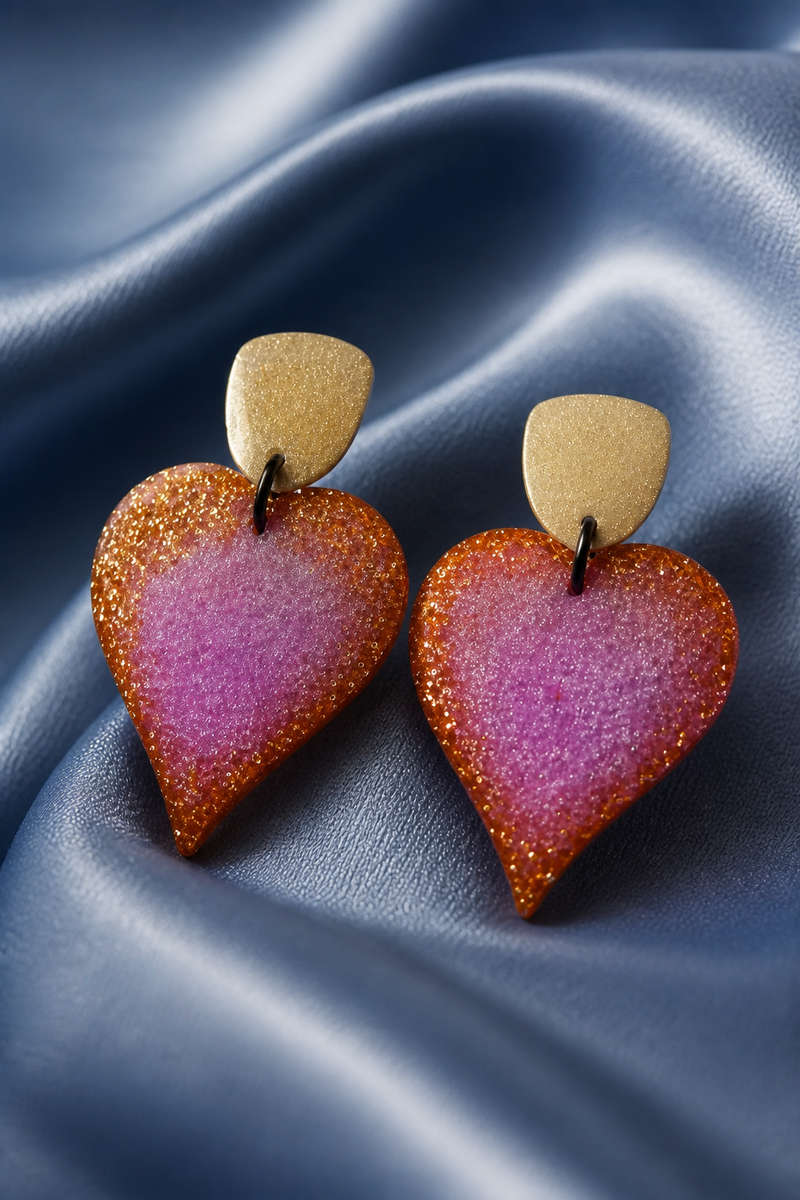 Funky unique handmade earring for one classy lady ! Turn heads with this set . You deserve it !  ...