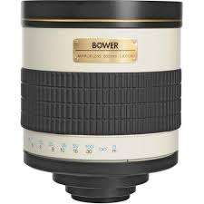 Bower 800mm f/8 Manual Focus T-Mount Mirror Lens