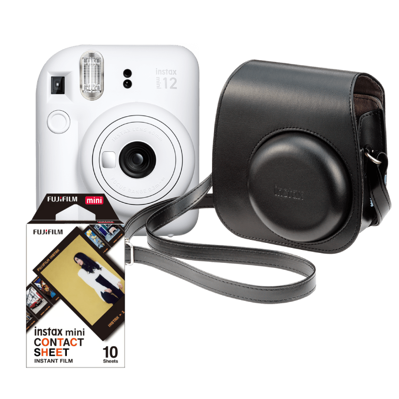 Fujifilm Instax Mini 12 Black & White Kit Instant Camera