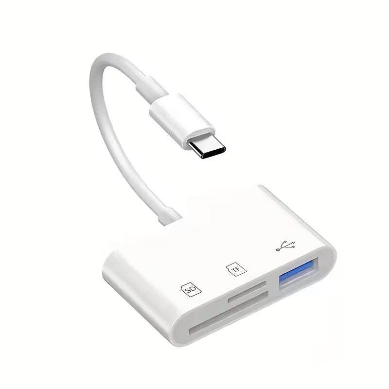 RSI 3-in-1 USB-C Memory Card Reader  White