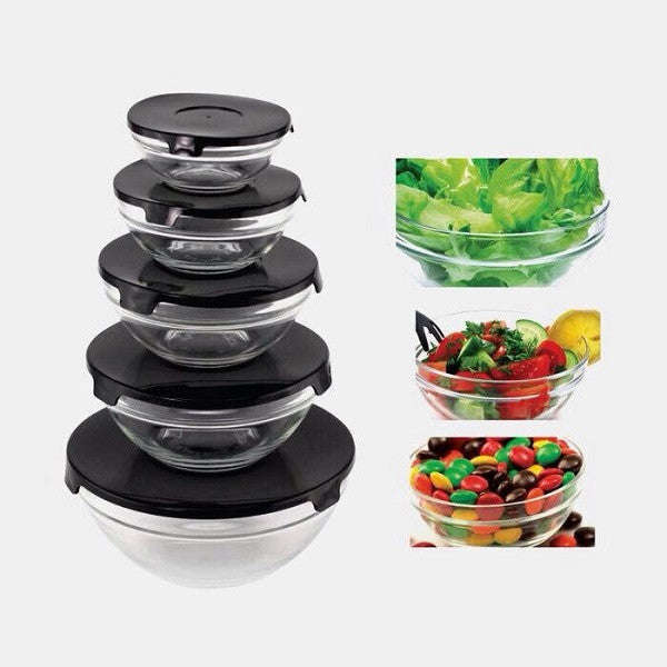 5 piece Glass Bowl Set