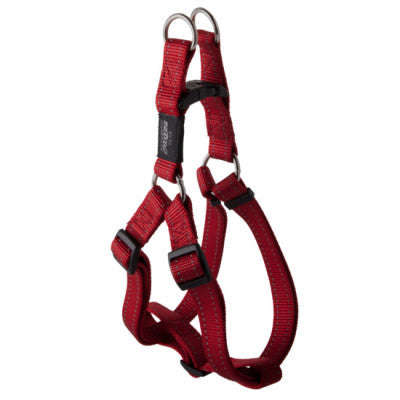 Rogz Step-in Harness Utility ¿ Reflective Stitching - SSJ - Medium / Red