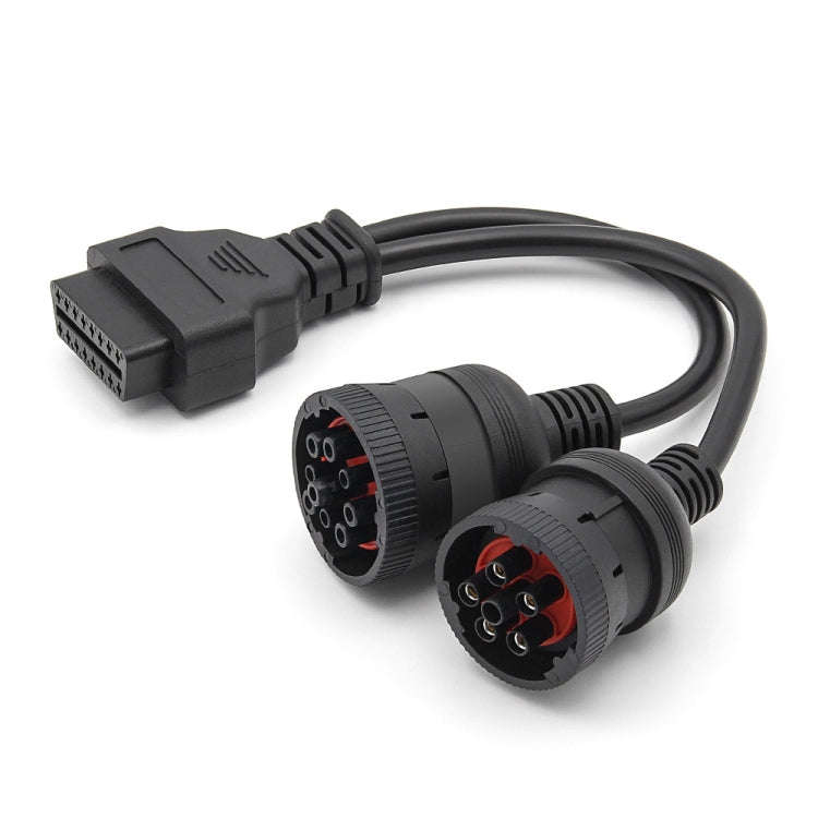 J1708 J1939 6Pin/9Pin to OBD2 16Pin Car Diagnostic Adapter Cable