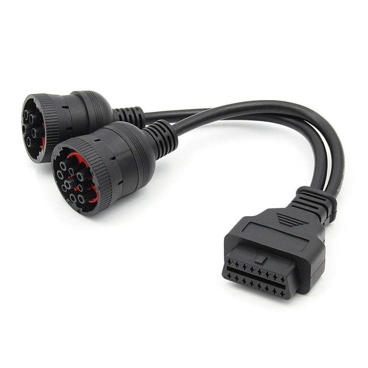 J1708 J1939 6Pin/9Pin to OBD2 16Pin Car Diagnostic Adapter Cable