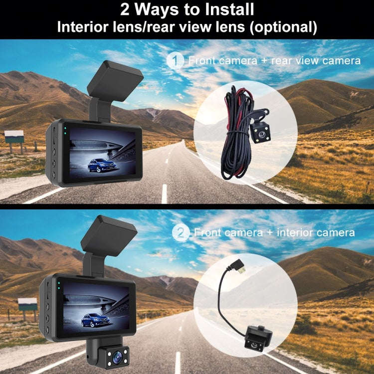 Front & Rear Dual Camera Night Vision Dash Cam