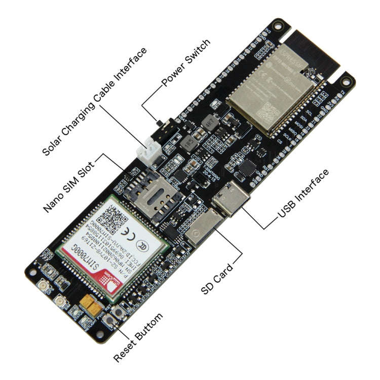 TTGO T-SIM7000G ESP32 WiFi Bluetooth 18560 Battery Holder Solar Charge Module Development Board, ...