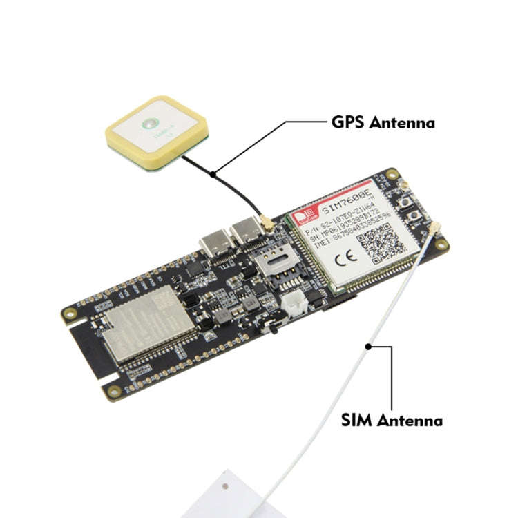 TTGO T-SIM7600E-H ESP32 WiFi Bluetooth 18560 Battery Holder Solar Charge Module Development Board...