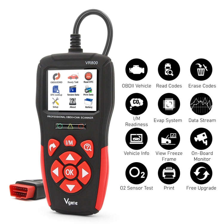 Vgate VR800 OBD2 Car Code Reader Diagnostic Scanner