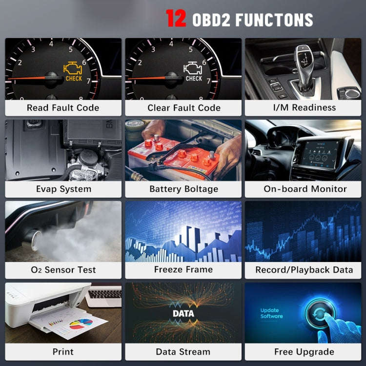 Vgate VR800 OBD2 Car Code Reader Diagnostic Scanner