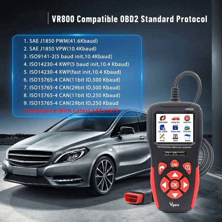 Vgate VR800 OBD2 Car Code Reader Diagnostic Scanner