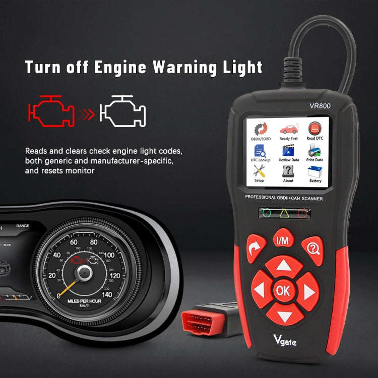 Vgate VR800 OBD2 Car Code Reader Diagnostic Scanner