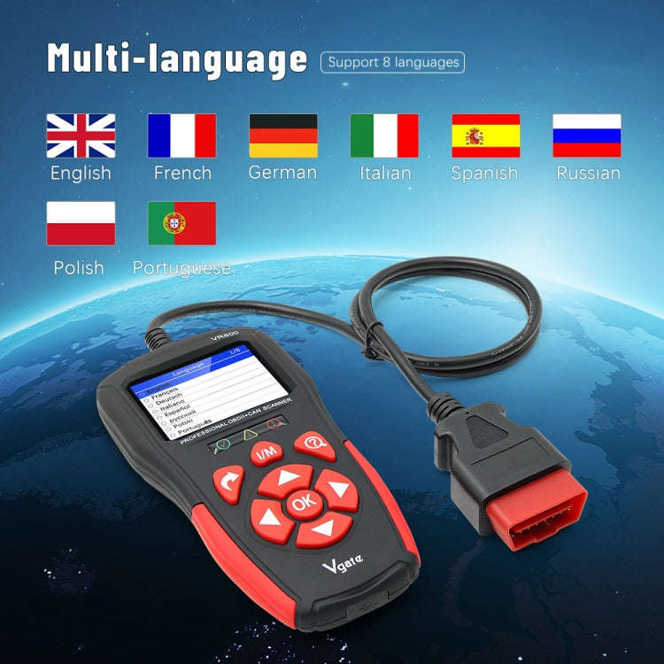 Vgate VR800 OBD2 Car Code Reader Diagnostic Scanner