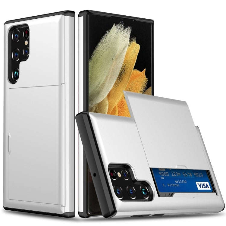 Shockproof Armor Phone Case with Card Slot, For Samsung Galaxy S24 Ultra 5G, For Samsung Galaxy S...