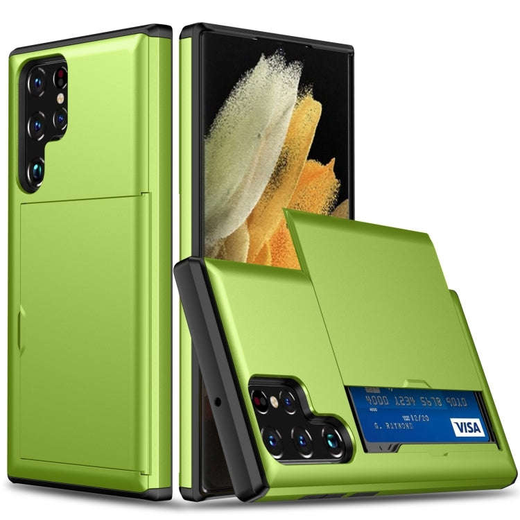 Shockproof Armor Phone Case with Card Slot, For Samsung Galaxy S24 Ultra 5G, For Samsung Galaxy S...